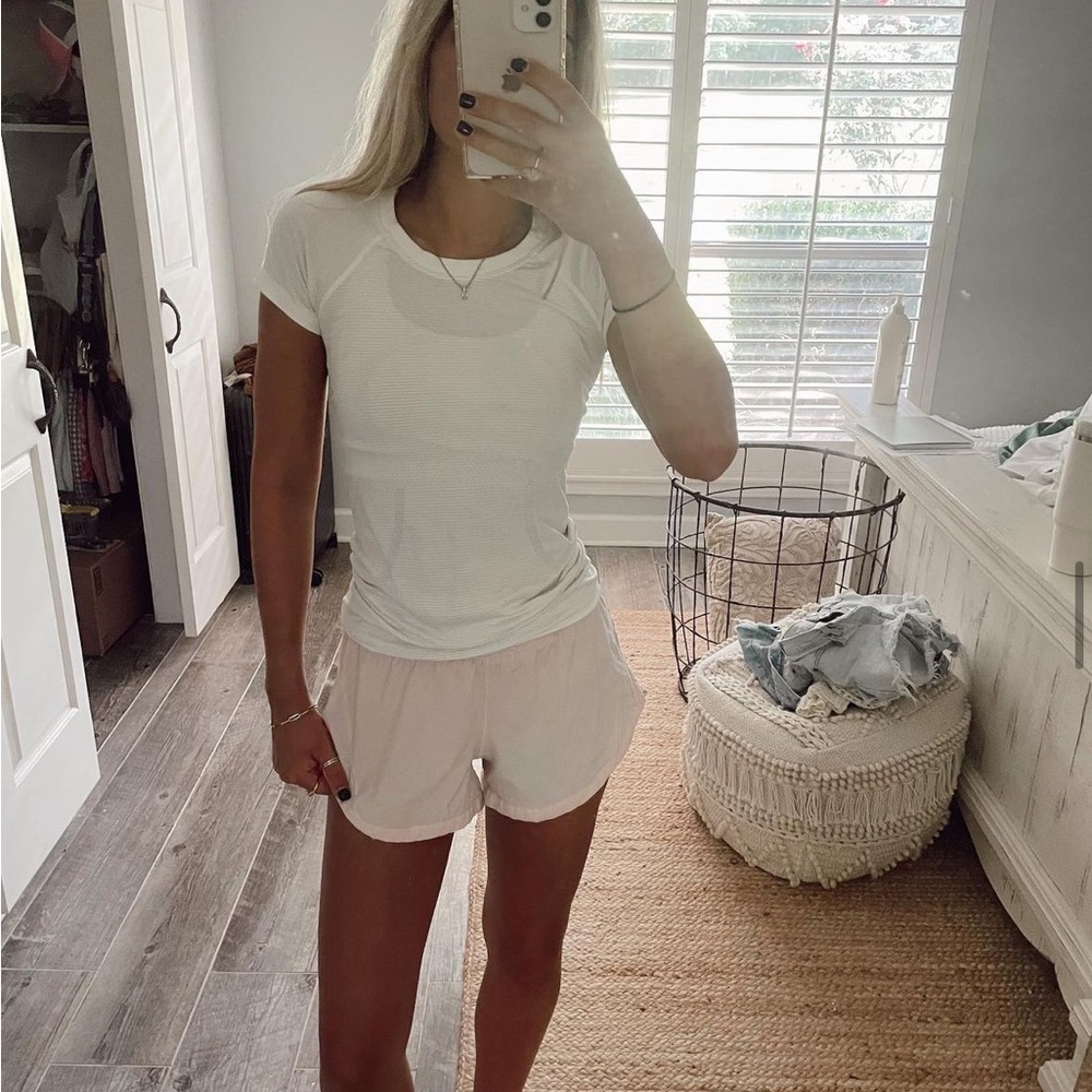 Lululemon white tee! size 2!